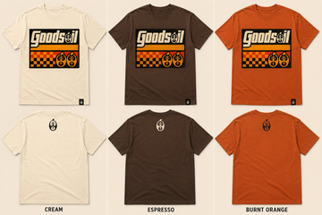 Goodsoil Speedway Globe Tee | Vintage Checkered Graphic T-Shirt | Christian Streetwear