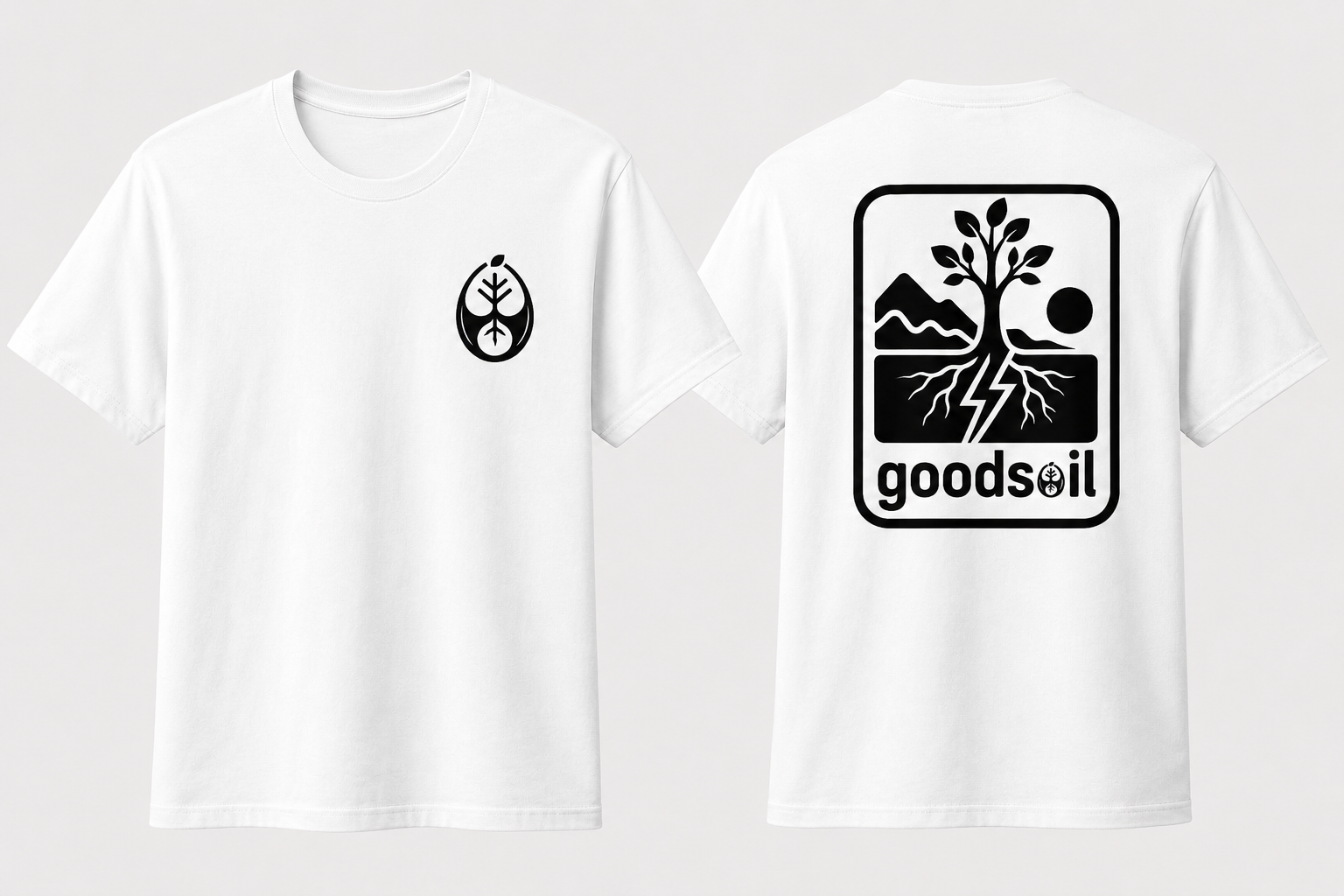 Goodsoil™ Heritage Logo Tee – White