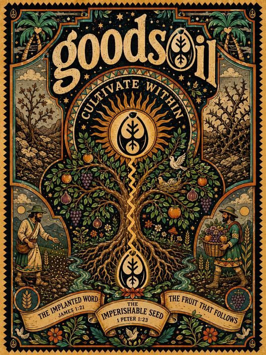 Goodsoil™ Cultivate Within Tee | The Implanted Word | Christian Comfort Colors Graphic T-Shirt