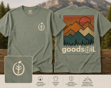 goodsoil™ Mountain Horizon Tee – Sage Green
