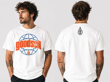 goodsoil® Globe Logo Tee | Cultivate Within | Premium Heavyweight Christian Streetwear