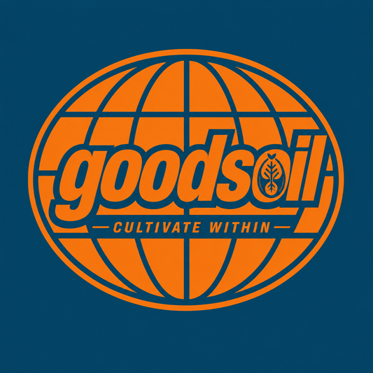 Goodsoil Globe Tee | Cultivate Within | Retro Orange Graphic | Christian Streetwear | Comfort Colors® T-Shirt