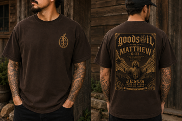 Matthew 6:33 “Seek First the Kingdom” Tee | Goodsoil x Bryann Trejo Collection | Premium Heavyweight Christian Streetwear
