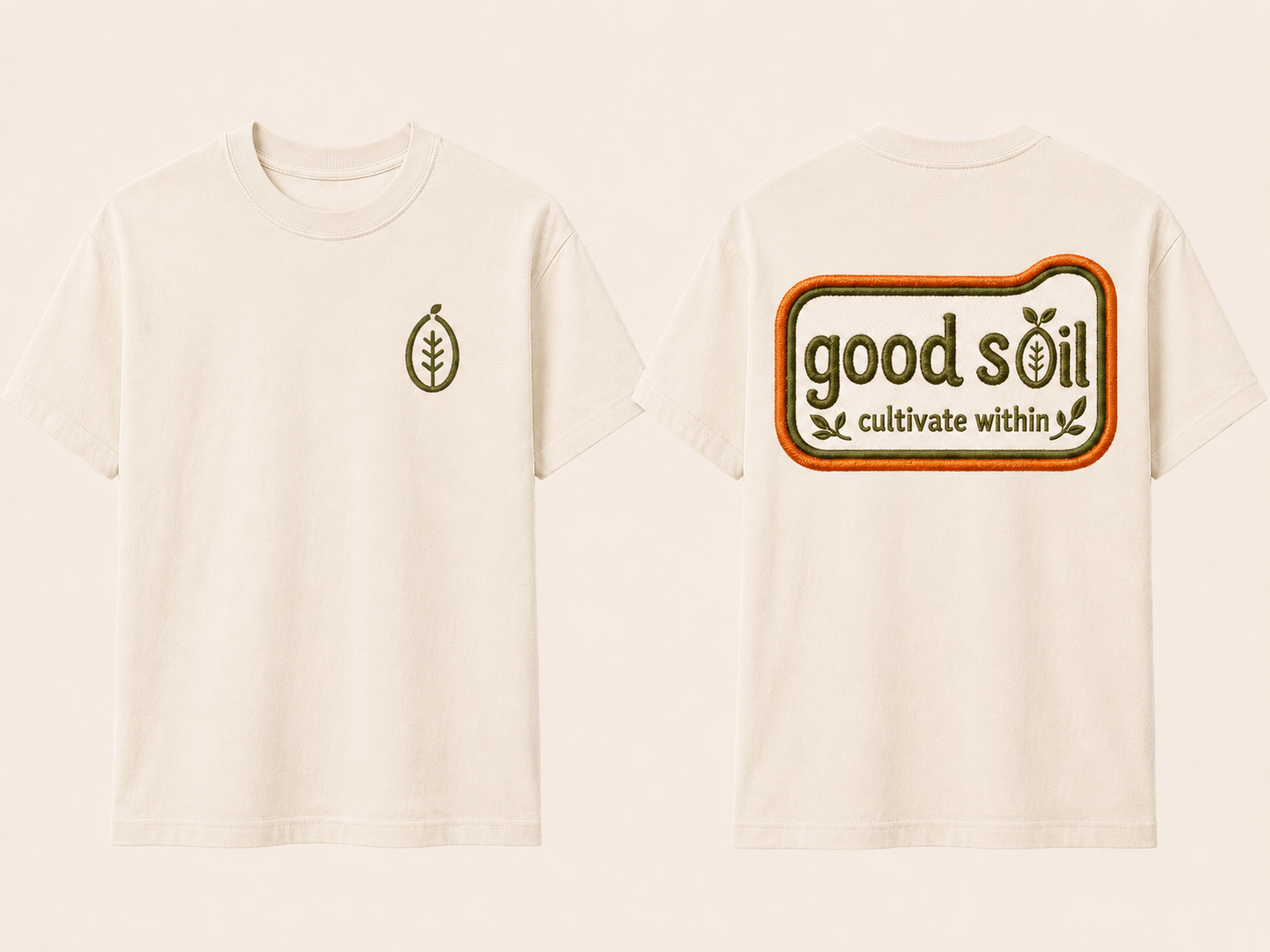Goodsoil™ Cultivate Within Patch Tee – Natural