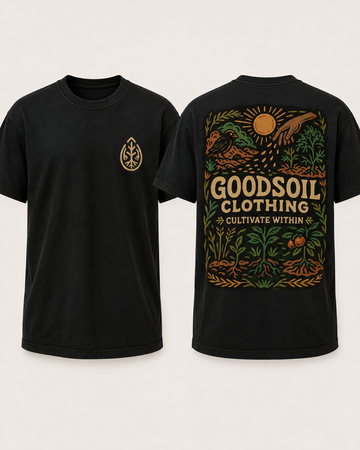 Goodsoil “Cultivate Within” Premium Graphic Tee - Black