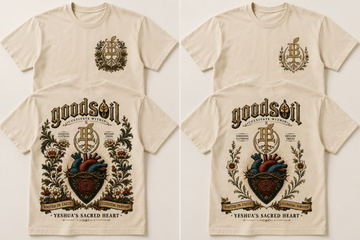 Goodsoil × BT Collection – Yeshua’s Sacred Heart Premium Christian Graphic T-Shirt | Cultivate Within