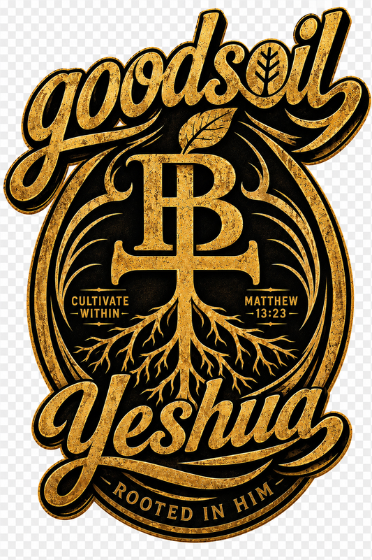 Goodsoil x BT “Yeshua” Premium Christian Streetwear T-Shirt | Cultivate Within | Matthew 13:23