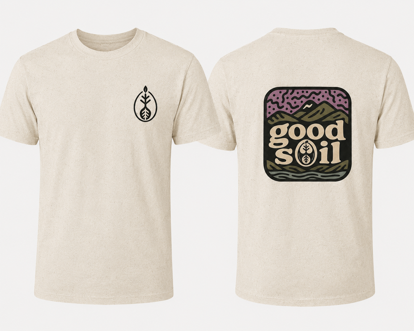 Goodsoil™ Mountain Roots  Tee – Oatmeal Heather
