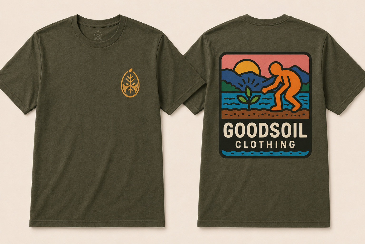 goodsoil™ Cultivate Within Heritage Logo Tee