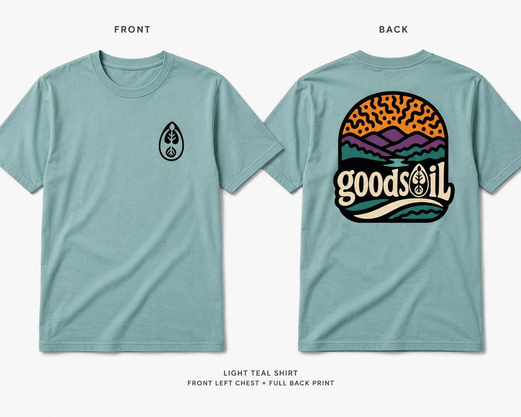 goodsoil™ River Meets Ridge Tee | Cultivate Within. | Premium Graphic T-Shirt