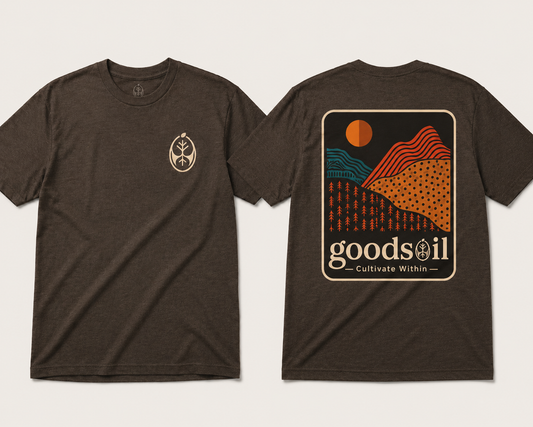 Goodsoil™ Ridge & River Tee | Cultivate Within | Vintage Outdoor Graphic T-Shirt