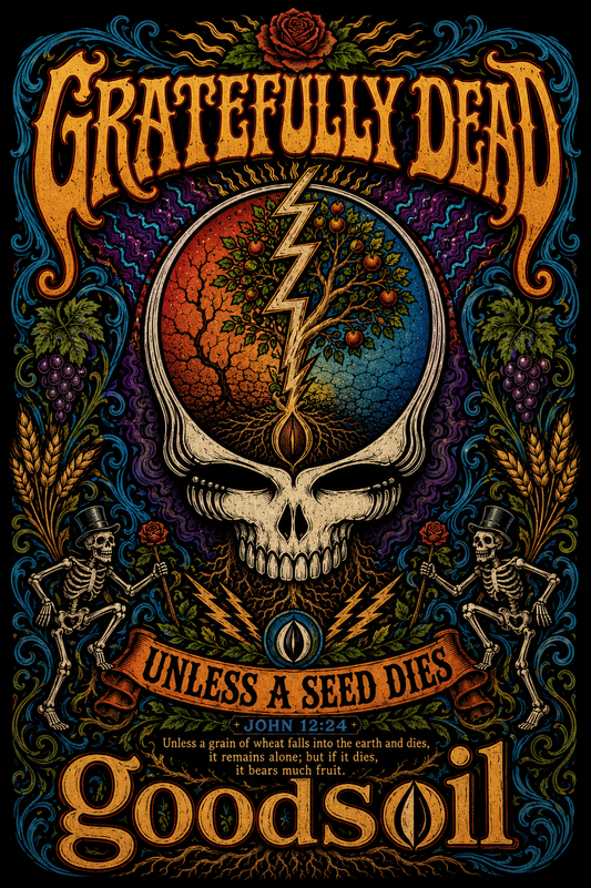 Gratefully Dead™ Collection | Unless a Seed Dies | John 12:24 Vintage Graphic Tee